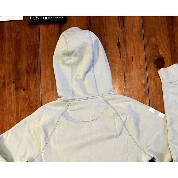 Vans pale green logo hoodie unisex size Small front pocket - Picture 5 of 9